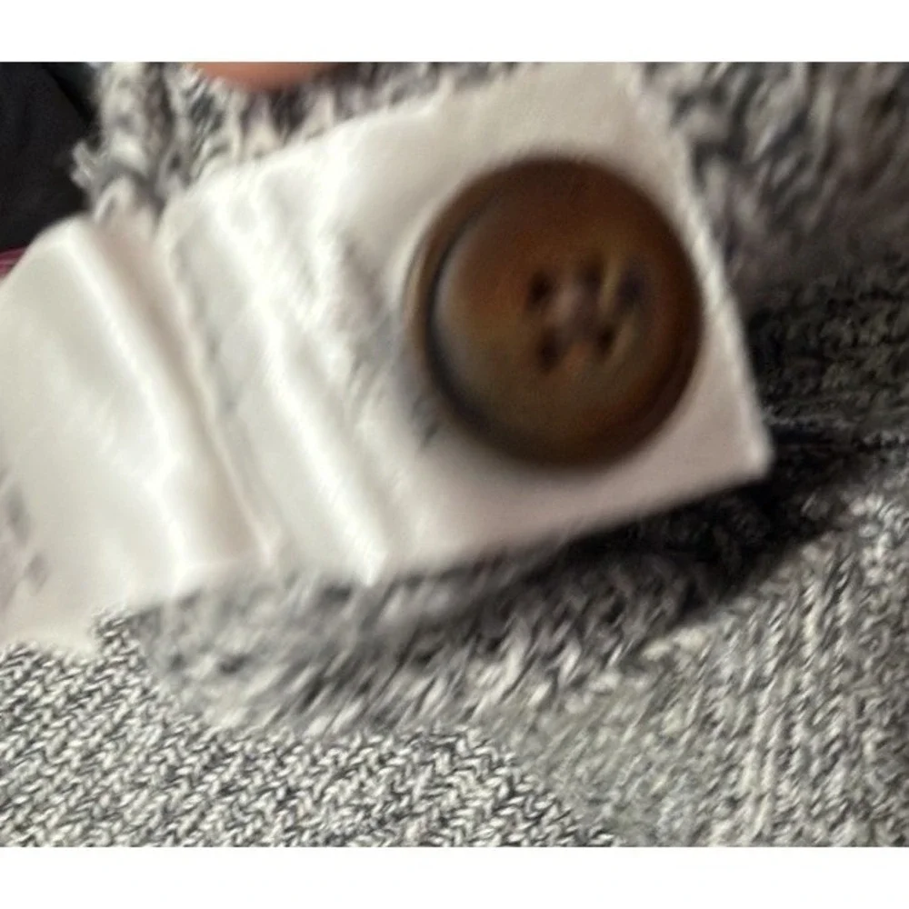 Faherty Cardigan Sweater Mens XL Gray Cotton Cashmere Shawl Collar Button Front